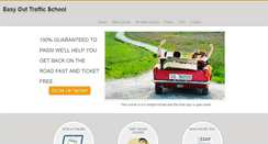 Desktop Screenshot of easyouttrafficschool.com